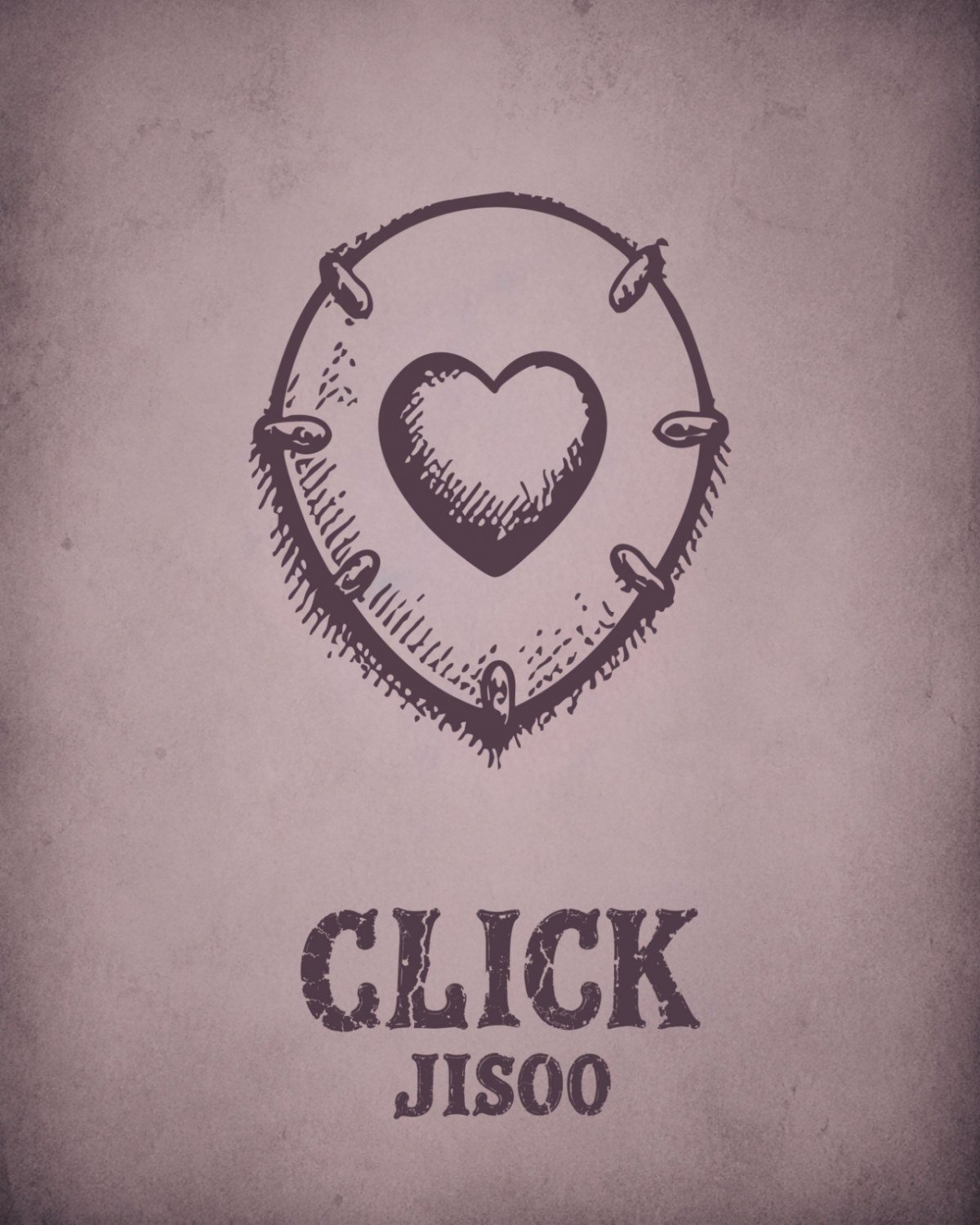 블리수 공식 CLICK JISOO 포스터