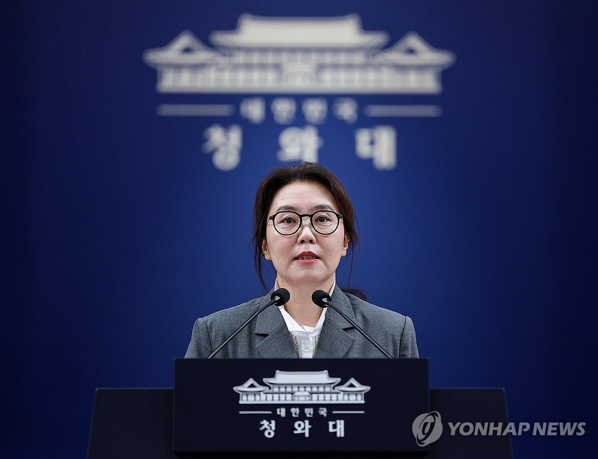 강유정 수석대변인 청와대 춘추관 브리핑