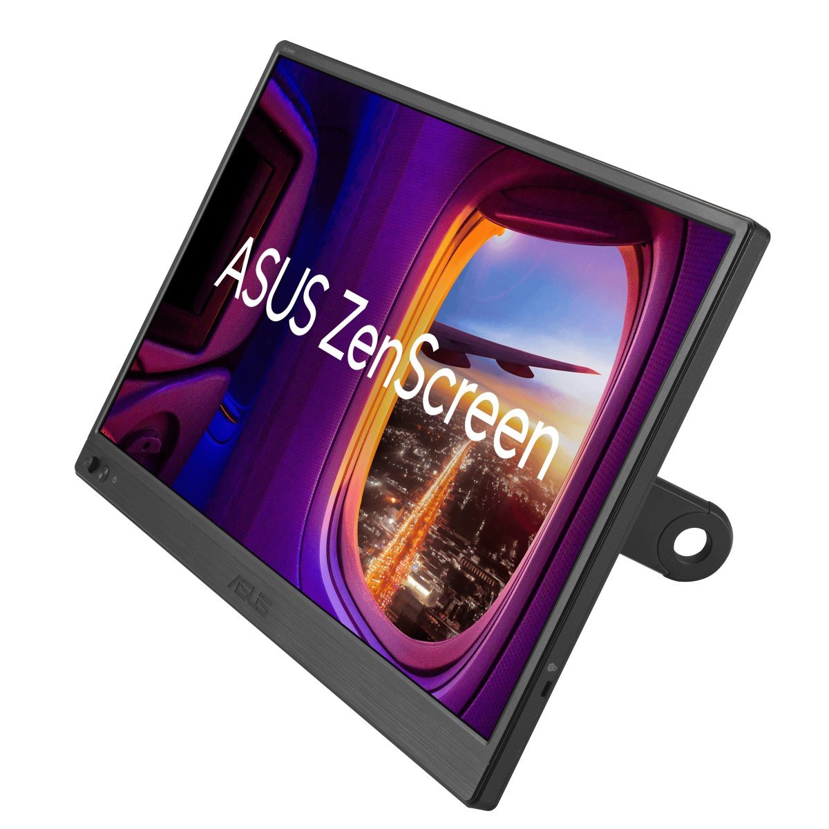 ASUS ZenScreen MB169CK 휴대용 모니터를 비스듬히 본 모습