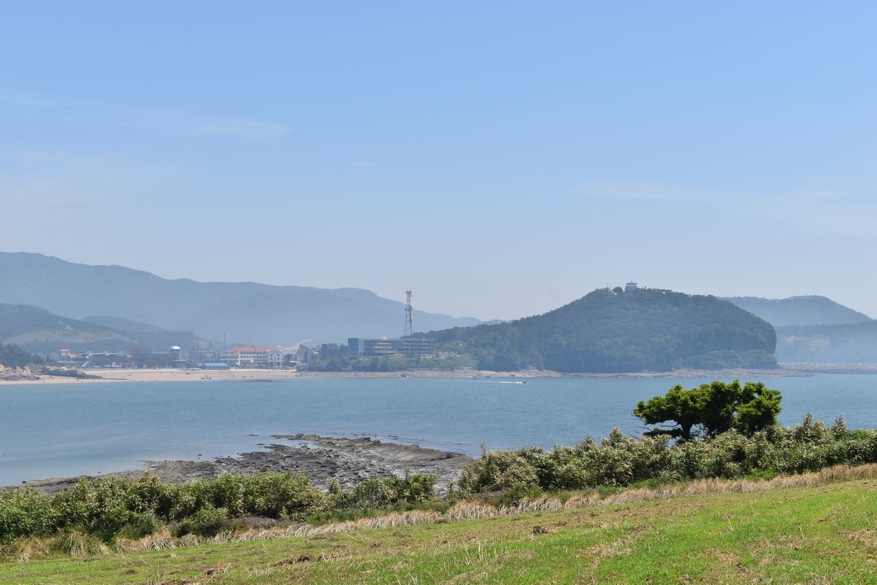 수성당 쪽에서 바라본 채석강 해안