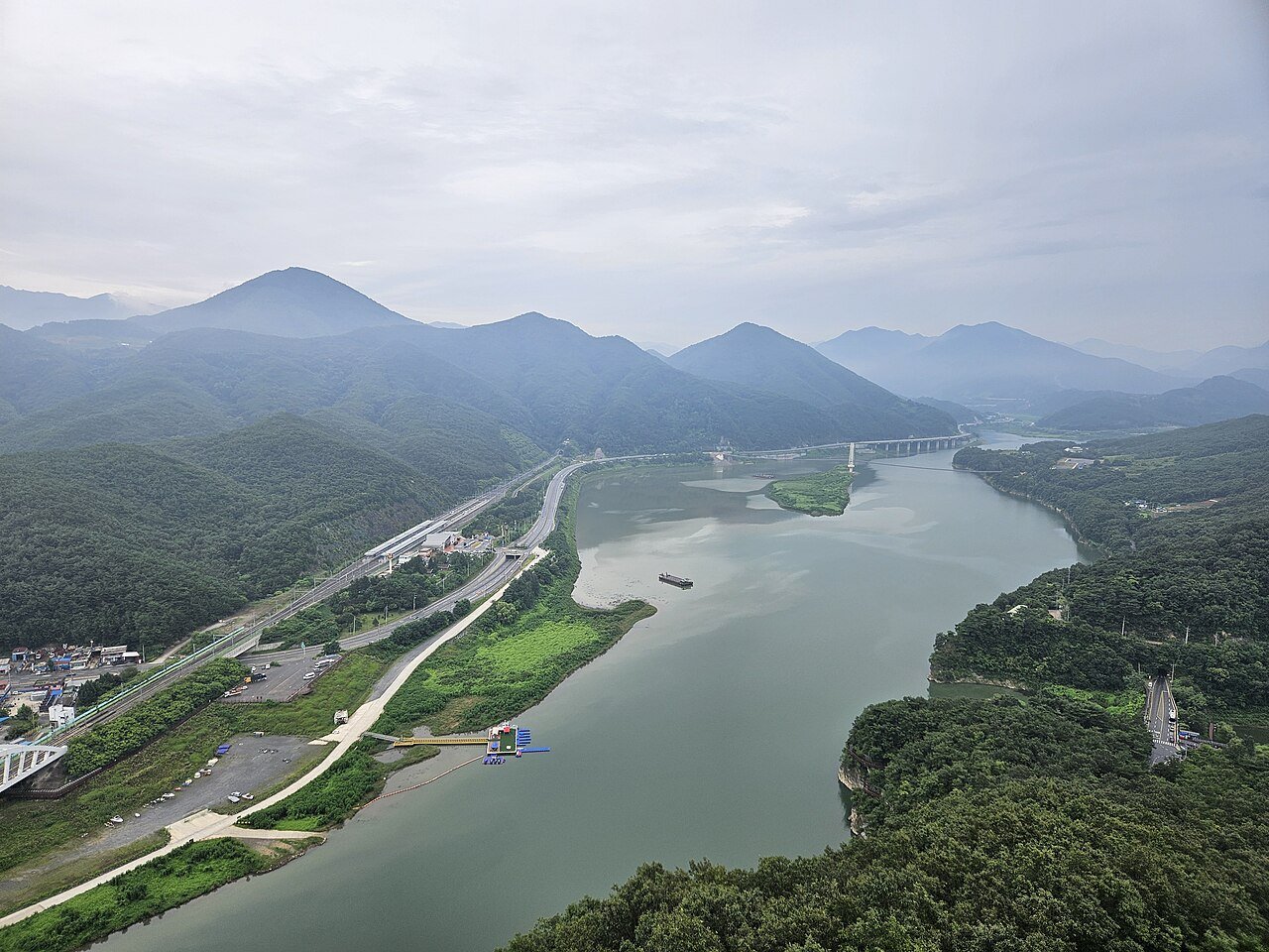 Namhangang riverside view in Danyang