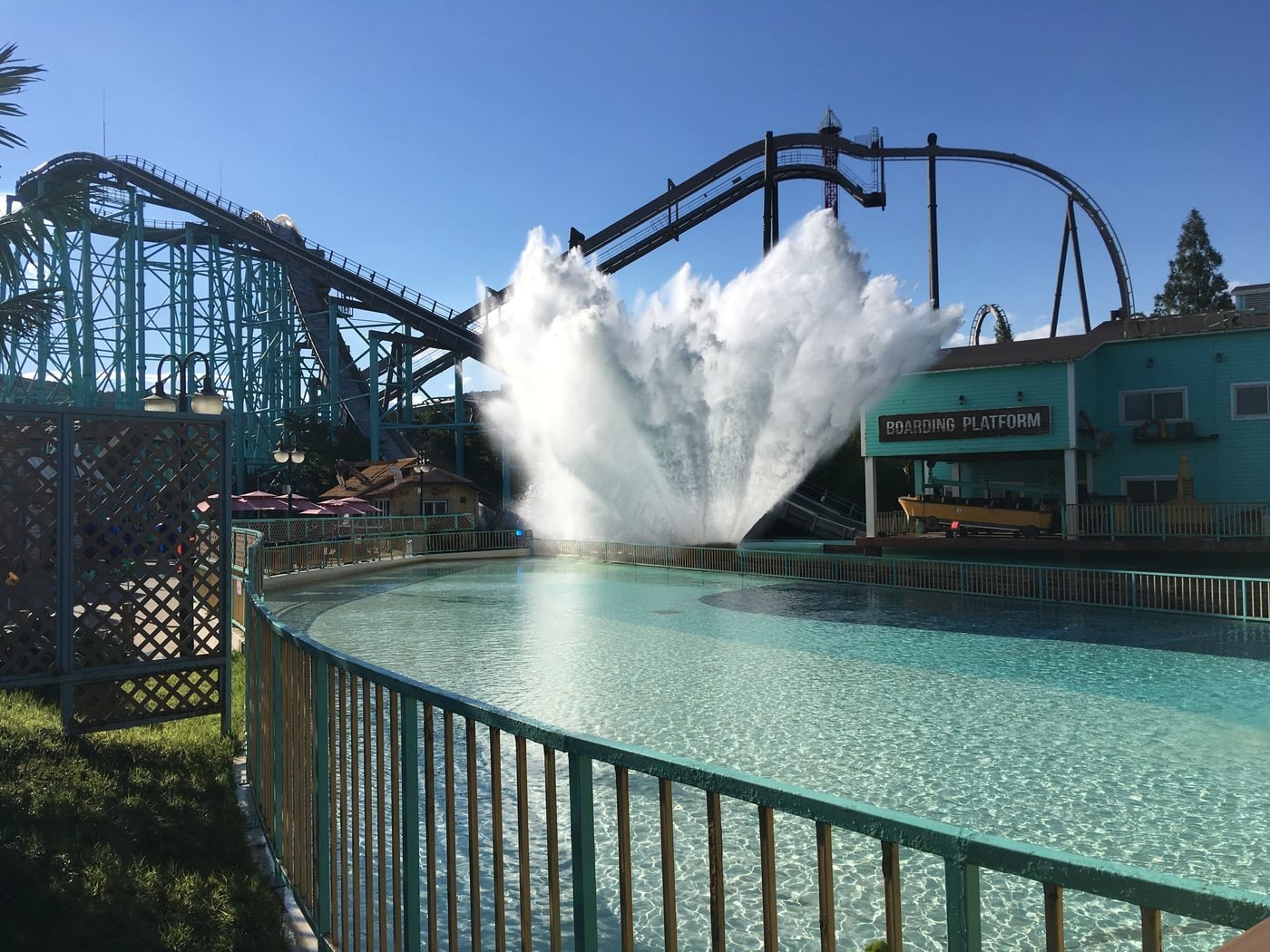 Shoot-the-chute ride with water at Gyeongju World